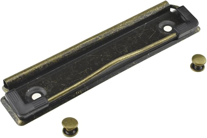 HAHIYO 4.72 Inches Vintage Bronze Metal Mountable Clipboard Clips by HAHIYO