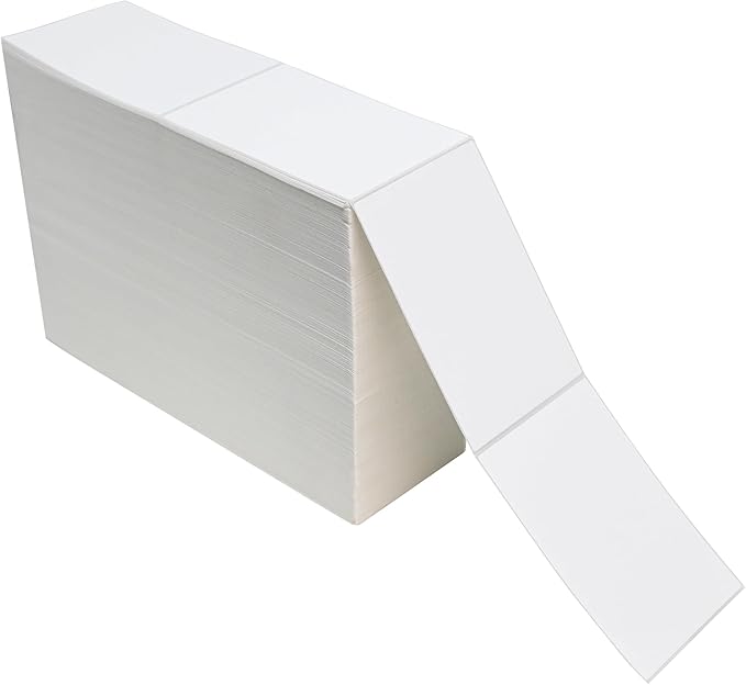 L LIKED 4000 Thermal Shipping Labels 4”x 6”in Fanfold, Permanent Adhesive - Image 2