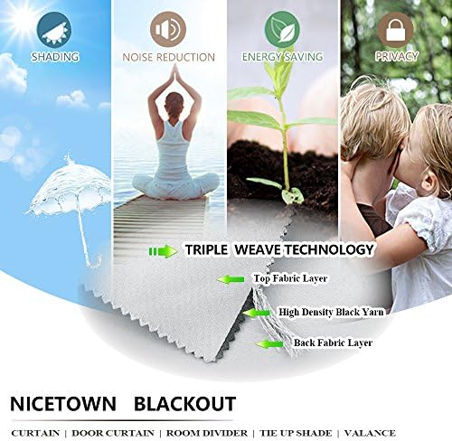NICETOWN Large Room Divider Curtain Screen Partitions, Reduce Sunlight Grommet Top Contemporary Room Divider Curtain Panel for Furniture Protecting (1 Pack, 9ft Tall x 15ft Wide, Greyish White) - Image 5