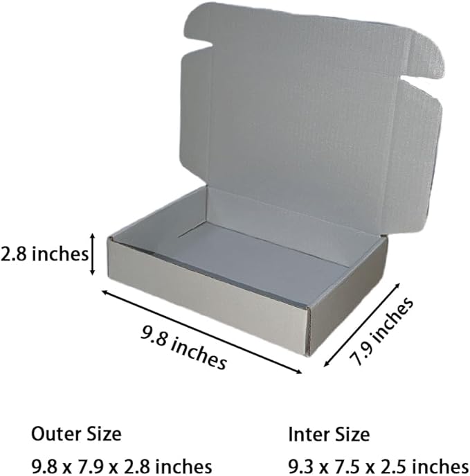 30 Pcs 9.8 x 7.9 x 2.8 inches Shipping Boxes - Image 2
