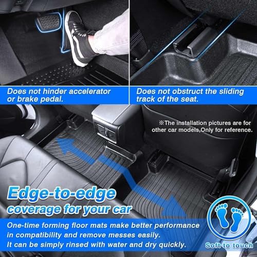 Car Mats for 2023-2026 Mercedes Benz GLC& GLC 300& GLC 350e& GLC 43 AMG, All Weather Flor Mat for GLC 300 Accessories, Heavy Duty Rubber Mats, Car Accessories - Image 4