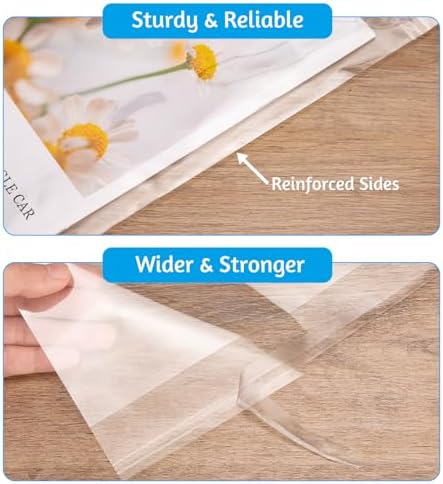 120Pcs 10x13" Clear Self Sealing Cellophane Poly Bags - Image 5