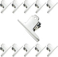 HAHIYO 4inch Silver Bulldog Clips Metal File Hinge Binder Clamps Save Space by HAHIYO