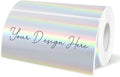 2x4 Inch Holographic Thermal Labels, Self-Adhesive Glitter Thermals Printer by Unknown