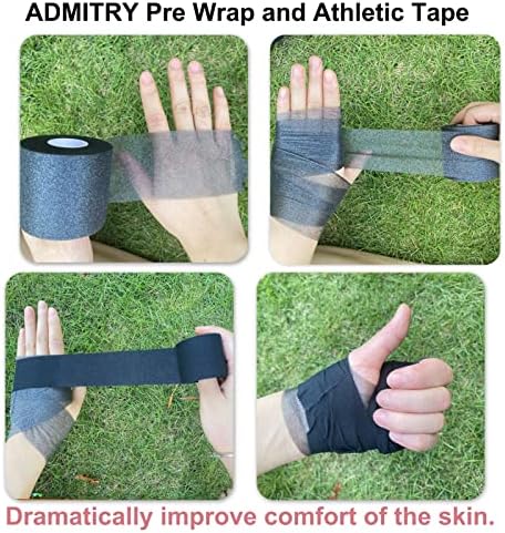 ADMITRY Athletic Tape,5 Pack Black Sports Tape - Image 3