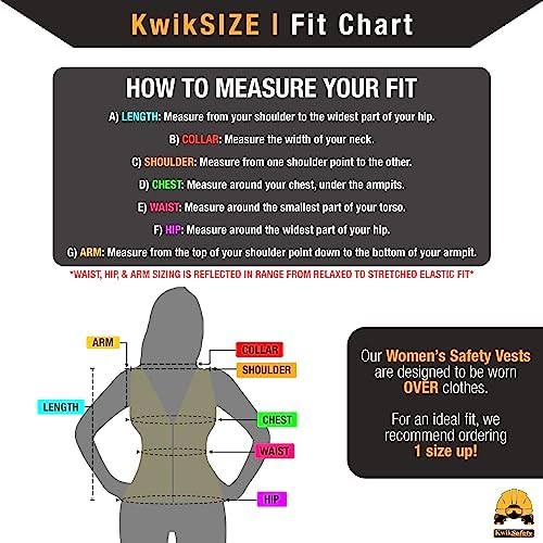 KwikSafety RoadBOSS Econ & Premium Safety Vest for Women Class 2 ANSI OSHA - Image 2