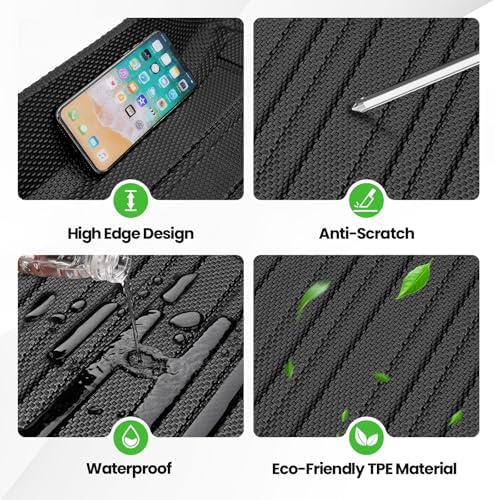 Cargo Mat for Hyundai Palisade 2020-2024 2025, All Weather Cargo Liner for Palisade Accessories Seat Back Cover Trunk Mat with Backrest Mat, Heavy Duty Car Mats, Car Accessories - Image 3