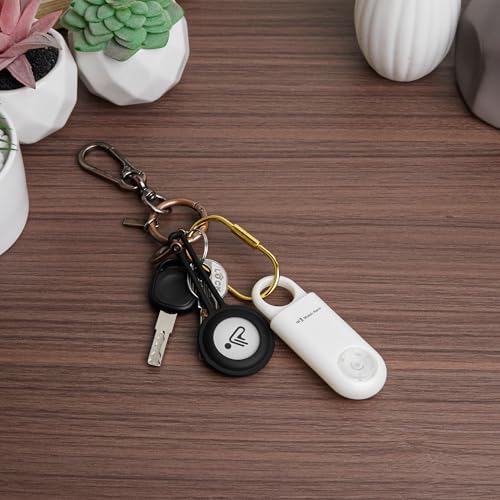 130db Personal Safety Alarm with Ultra Bright Strobe Light. Coconut White - Image 4