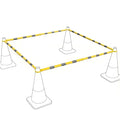 RoadHero 4 Pack 4 FT to 6.9 FT Retractable Cone Bar, Expandable Traffic Cone by RoadHeroUS