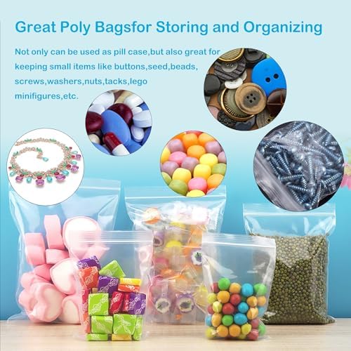 4''X 6'' (Pack of 100) 2 Mil Thick Clear Reclosable Small Zip Plastic Poly Bags With Resealable Lock Seal Zipper for Photo, Jewelry, Bakery, Treats, Travel, Storage, Packaging & Shipping - Image 7