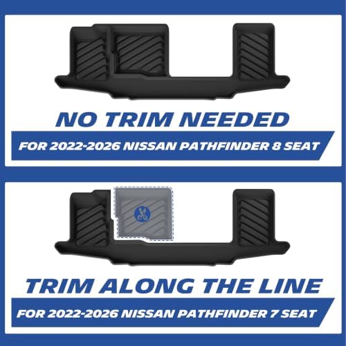 Michelin Vehicle Mats for 2022-2026 Nissan Pathfinder 7&8 Seats - Image 5