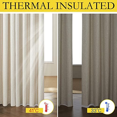 NICETOWN 100% Blackout Curtain for Sliding Glass Door 100"x84" - Image 4