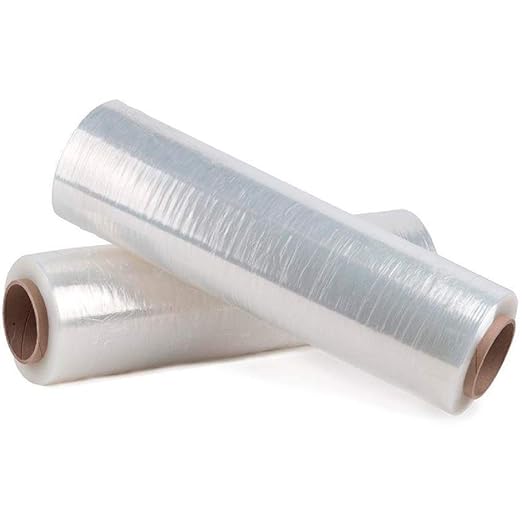 APQ 4 rolls of Cast Hand Stretch Film 15" x 2000'. Hand Stretch Wrap, 60 Gauge by APQSupply%C2%AE