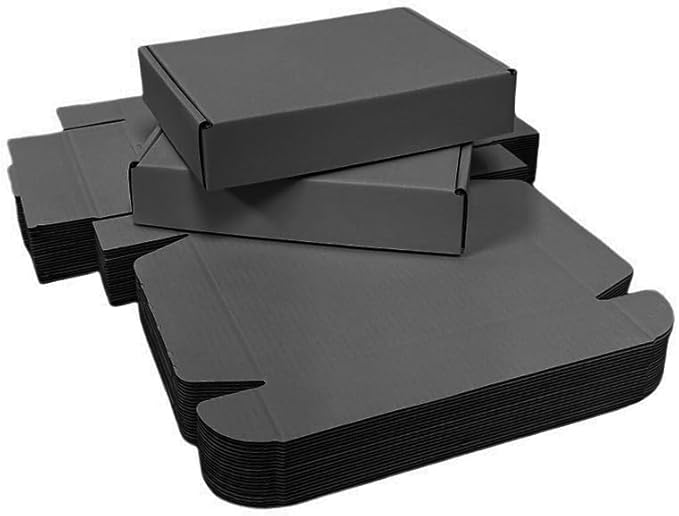 10 Pcs 11.8 x 7.9 x 3.2 inches Corrugated Cardboard Gift Boxes Recyclable - Image 4