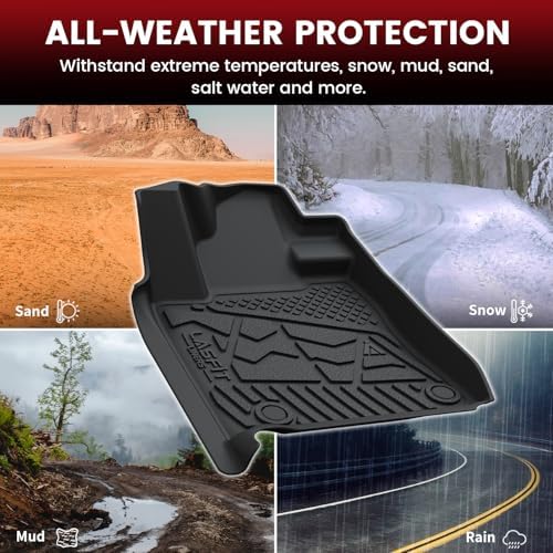 LASFIT Floor Mats for Toyota Tundra 2014-2021 (Only Fit Double Cab) - Image 5