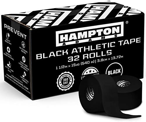 Hampton Adams Athletic Tape Multi Pack, Sports Medical Grade, Easy Tear by Hampton+Adams