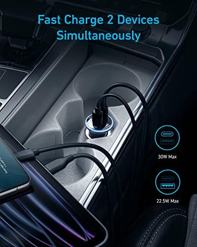Anker 323 52.5W USB C Car Charger with 30W PowerIQ 3.0 Fast Charging - Image 6