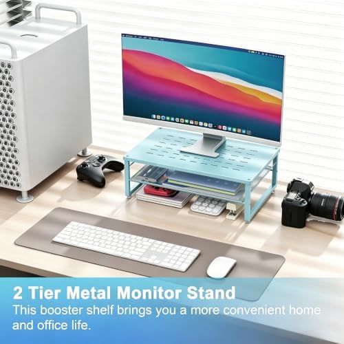 gianotter 2-Tier Metal Monitor Stand Riser - Image 2