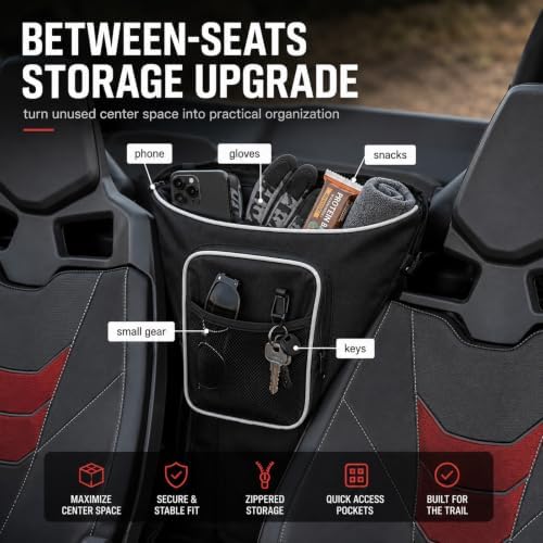 UTV Center Storage Bag for Kubota RTV-X1120D Worksite 2014-2024 - Image 3