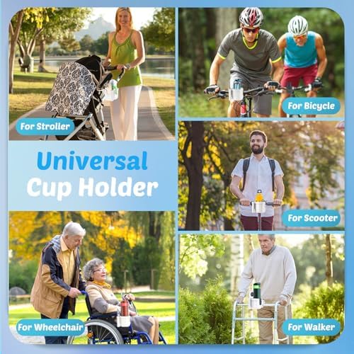 Guiseapue 2-in-1 Stroller Cup Holder Phone Holder, White, Baby Essentials - Image 6