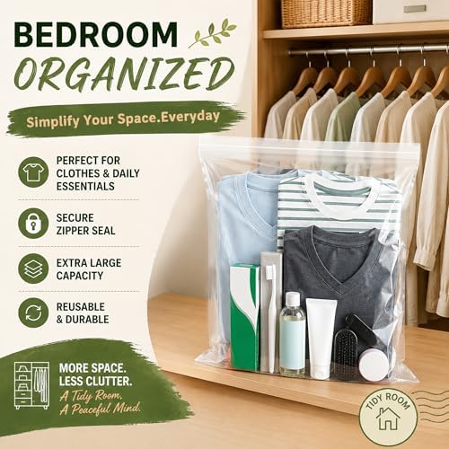 15 Pack 3 Gallon Extra Large Clear Plastic Zipper Bags - Image 6