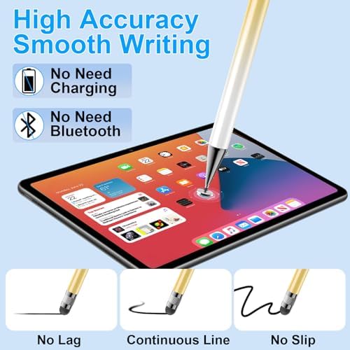 Bopomofo Stylus(5 Pcs),2-in-1 Stylus Pen for Touchscreen,Capacitive Stylus - Image 3