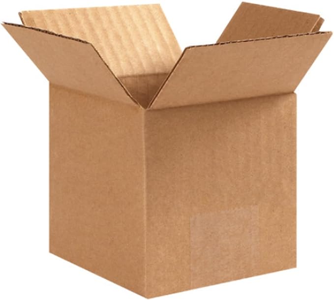 Secure Seal - 200 Pack of 4x4x4 Corrugated Cardboard Packing Shipping Mailing by Secure+Seal