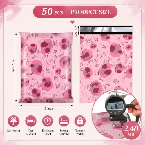 Poly Mailer 12x15.5 Inch 50 Pcs, Shipping Bags for Clothing - Image 2