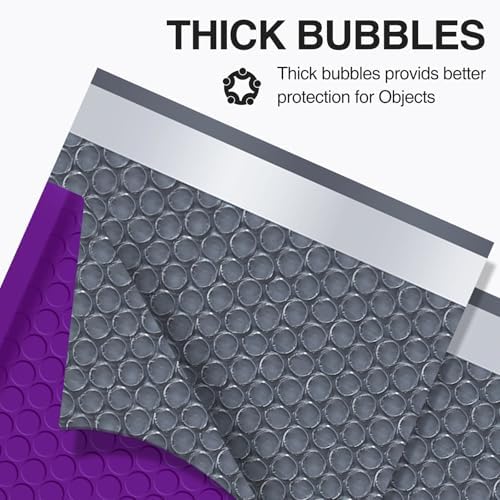 UCGOU Bubble Mailers 7.25x12" 25 Pack Usable Size 7.25x11" Purple Padded #1 - Image 4