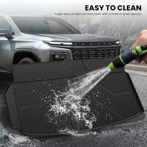 LASFIT Trunk Mat with Backrest Mat for Chevrolet Chevy Traverse 2024-2027 - Image 6