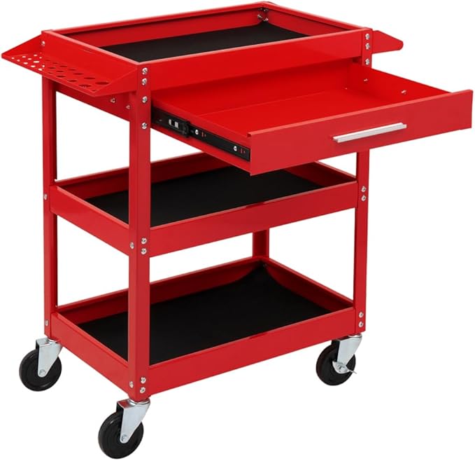 TUFFIOM 3 Tier Rolling Tool Cart by TUFFIOM