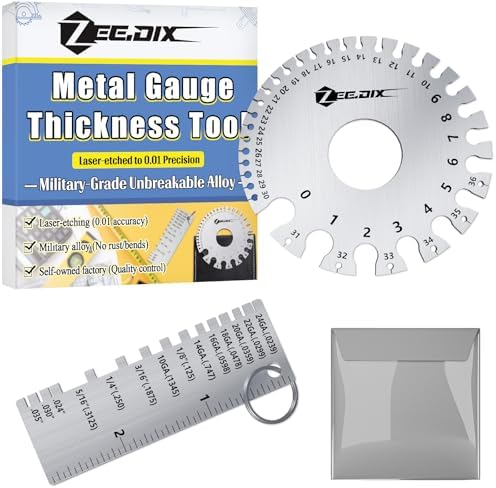 ZeeDix Wire Gauge Measuring Tool (2 Pcs) by ZeeDix
