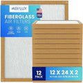 Fiberglass Air Filter -12x24x2Air Filter 12 Pack - Non Pleated 12"x24"x2", AC Filters for Home, Fiberglass, HVAC filters, Heater, Furnace Catcher for Dust - 1 YEAR SUPPLY by Unknown