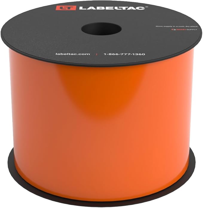 LT4/LT4P/LTPX Label Supply 3.5" x 150' Orange by LabelTac