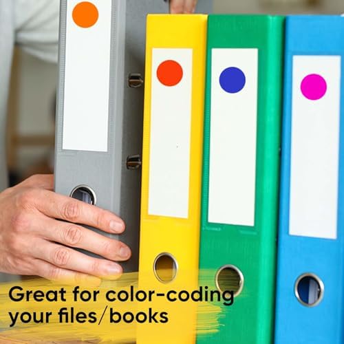 3000 PCS 1/2 Inch Colored Dot Stickers Round Color Coding Labels Circle Dots Labels Price Stickers Polka Circle Dots Sticker Label Sticker for Office, Classroom, Papers Etc - Image 5