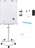 Mobile Dry Erase Board – 40x28 inches Height Adjustable Magnetic Portable by Boardest