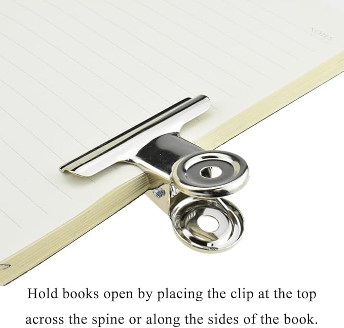 HAHIYO 2inch Silver Bulldog Clips Metal File Hinge Binder Clips Clamps Save - Image 5
