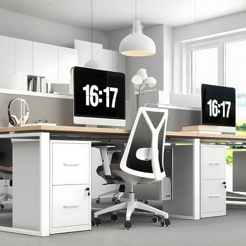 2 Drawer File Cabinet with Lock,Metal File Cabinet for Home Office - Image 2