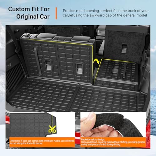 powoq 7&8 Seats Cargo Mat Compatible with 2019-2026 Subaru Ascent - Image 2