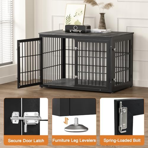 rehomerance 46" Heavy Duty Dog Crate Furniture for Large Dogs - Image 3