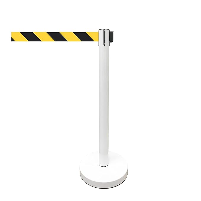VIP Crowd Control Retractable Belt Stanchion Queue Safety Barrier Set - Image 4