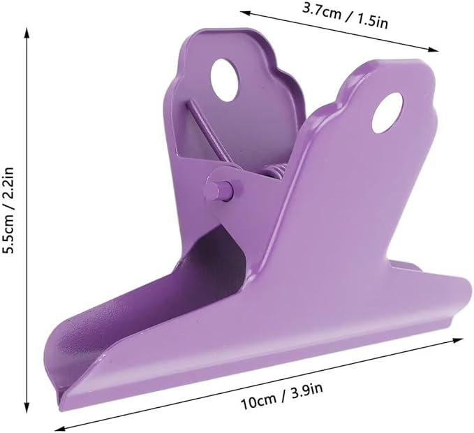 2PCS Extra Large Binder Clips Metal Bulldog Clips Large Paper Clamps Holder - Image 9