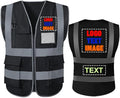 Personalized High Visibility Reflective Safety Vest Custom Your Text Protective by DOBYYUNZHEN