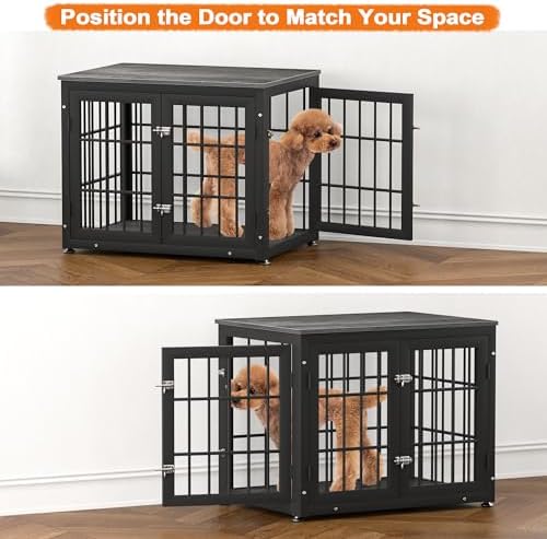 rehomerance 32" Heavy Duty Dog Crate Furniture for Small and Medium Dogs - Image 3