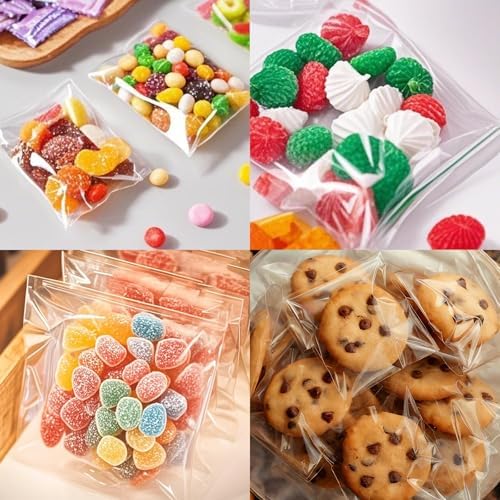 Egofine Self Sealing Cellophane Bags 100 PCS Clear Resealable Sleeves Bags for Gifts, Bag Size: 5.27x7.2 inches for 5x7 Mats - Image 5