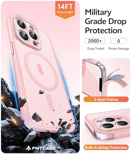FNTCASE for iPhone 13 Pro Max Case, Fit for Magsafe, Full Camera Protection - Image 5