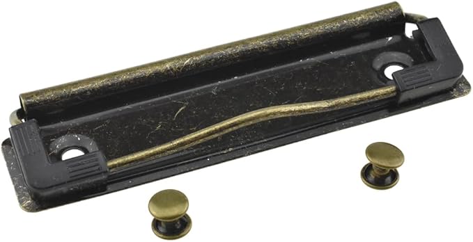 HAHIYO 3.94 Inches Vintage Bronze Metal Mountable Clipboard Clips by HAHIYO
