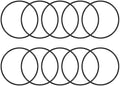 uxcell Nitrile Rubber O-Rings 105mm OD 98mm ID 3.5mm Width, Metric Sealing Gasket, Pack of 10 by uxcell
