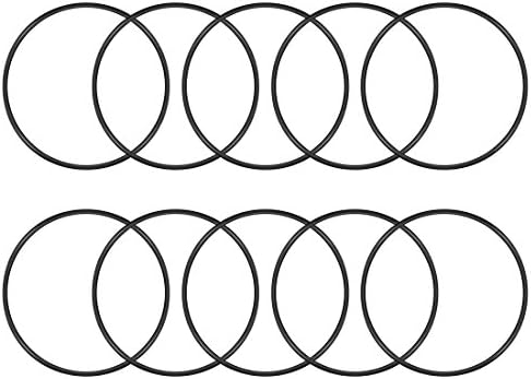 uxcell Nitrile Rubber O-Rings 105mm OD 98mm ID 3.5mm Width, Metric Sealing Gasket, Pack of 10 by uxcell