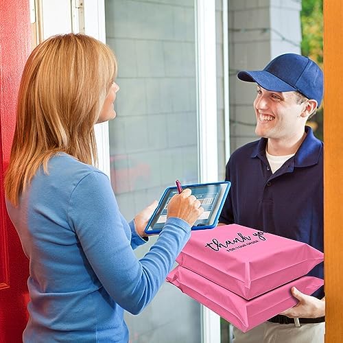 JinRuiKJ Thank You Poly Mailers 19x24 Inch, 50 PCS, Pink - Image 6